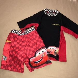 Lightening McQueen Swim Suit Set